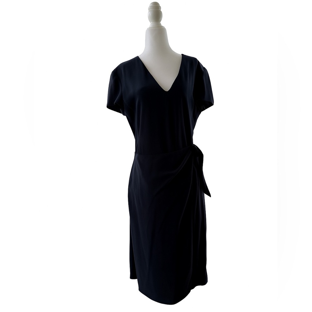 Giorgio Armani Wrap Dress Short Sleeves V Neck